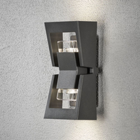 Konstsmide 7955-370 Wandbeleuchtung Anthrazit, Grau Für die Nutzung im Außenbereich geeignet