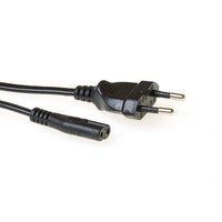 ACT 230V connection cable Euro male - C7 female 1.5 m Negro 1,5 m