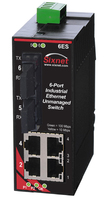 Red Lion SL-6ES-4SC netwerk-switch Unmanaged Fast Ethernet (10/100) Zwart, Rood