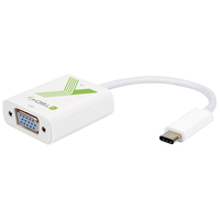 Techly IADAP USB31-VGA Adaptador gráfico USB Blanco