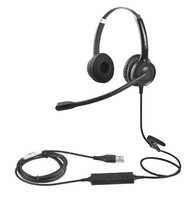 JLC JLCPILHS headphones/headset Wired Head-band Office/Call center USB Type-A Black