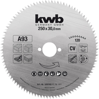 kwb 589300 Kreissägeblatt 25 cm