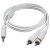 C2G 2m 3.5mm Male to 2 RCA-Type Male Audio Y-Cable - iPod Audio-Kabel 2 x RCA Weiß