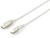 Equip USB 2.0 Type A to Type B Cable, 1.8m , Transparent silver