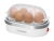 Bomann EK 5022 CB 6 eieren 400 W Zilver, Transparant, Wit