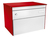 stebler s: box 13 Briefkasten Aluminium, Rot Pfostenmontierter Briefkasten