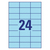 Avery 3449-10 etiket Rechthoek Permanent Blauw 240 stuk(s)
