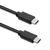 Qoltec 52342 cable USB 0,5 m USB 2.0 USB C Negro