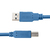 Qoltec 52308 câble USB 1 m USB 3.2 Gen 1 (3.1 Gen 1) USB A USB B Bleu
