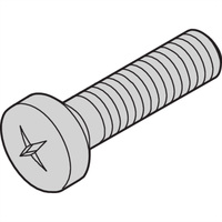 SCHROFF Flachkopfschraube mit Kreuzschlitz - FLKO-SCHR.M.KR.M4X10 ZN 100S