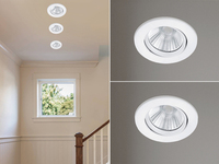 LED Einbaustrahler 2er Set rund schwenkbar dimmbar Weiß matt 5,5W Deckenlampe