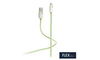 FLEXLINE Daten- & Ladekabel, USB-A - Lightning, grün, 2,0 m (22229621)
