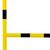 rammschutzbuegel eco mit knieholm hoehe 100 cm gelb schwarz