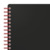 Oxford Black n' Red A4 Polypropylen doppelspiralgebundenes Spiralbuch, 8 mm liniert, 70 Blatt, schwarz, SCRIBZEE® kompatibel