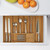 Relaxdays Besteckkasten Bambus, ausziehbar, Besteckeinsatz für Schubladen, Schubladeneinsatz HBT 5x55x44,5 cm, natur