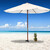 Relaxdays Bodenhülse, Sonnenschirm Halterung, mit Griff, Rasendorn, zum Eindrehen, Wiese und Strand, Kunststoff, grau
