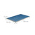 Relaxdays Tischtennisplatte Indoor, teilbar, HxBxT: 72 x 76 x 125 cm, Spaß & Bewegung, Tischtennistisch mit Netz, blau