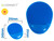 Alfombrilla para raton q-connect reposamuÑecas de gel y pvc color azul