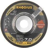 Rhodius 210659 RS580 SPEED Nagyolótárcsa, hajlított Ø 230 mm Furat átmérő 22.23 mm Nemesacél, Acél 1 db