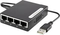 5 portos hálózati switch, RJ45 Ethernet elosztó, USB tápellátással 100 Mbit/s Renkforce 1483811