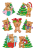 HERMA 15264 Stickers DECOR kerst beren Bild 2