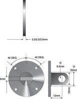 Mitutoyo 5 x 20mm Steel Shell Contact Element