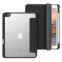 NEW YORK Mirror Pencil Case iPad 10.2. Black front/Transparent back. Corner protection Tablet-Hüllen
