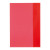Hefthülle, rechts und links, A5, PP, genarbt, 90 my, transparent rot
