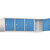 Altillo CLASSIC, 4 compartimentos, anchura de compartimento 400 mm, gris luminoso / azul luminoso.
