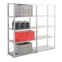 Heavy duty galvanised steel boltless shelving - up to 330kg - Starter Bay, 2000 x 1000 x 400mm