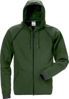 Sweatjacke mit Kapuze 7462 DF armee grün Gr. S