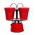 Bialetti mini Express 2 személyes kávéfőző ajándék szett piros (kávéfőző + 2 pohár) (6190)