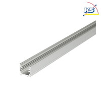 Bodeneinbau-Profil P33-12, für LED-Strips bis 1.2cm Breite, 200cm, Alu eloxiert