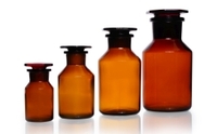 100ml Wide-mouth reagent bottles soda-lime glass amber glass