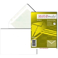 Briefumschlag DIN C6, 114 x 162 mm, weiß, nassklebend, 80 g/m²