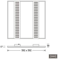 LTS Optico OPT-R 104.0600.830/DALI Einlegeleuchte LED 42W 830 4340LM DALI