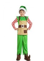 Disfraz de Elfo Navidad para niño 5-6A