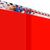 Foto 1 von Schweißerschutz PVC-Streifenvorhang, Lamellen 300 x 2 mm rot-transparent (ISO 25980), Höhe 1,50 m, Breite 3,50 m (2,90 m), verzinkt