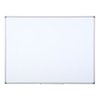 Bi-Office Whiteboard Maya, Two-sided Melamine , Plastic Frame,Grey, 180 x 120 cm Main Image