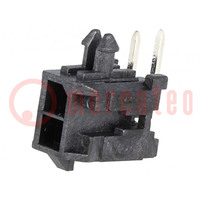 Socket; wire-board; male; Micro-Fit 3.0; 3mm; PIN: 2; THT; on PCBs