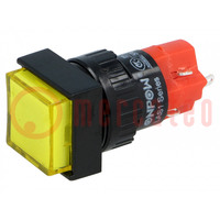 Switch: push-button; Pos: 2; SPDT; 3A/250VAC; 2A/24VDC; ON-(ON)