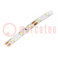 LED tape; white cold; 2835; 12V; LED/m: 60; 8mm; IP54; 120°; 12W/m