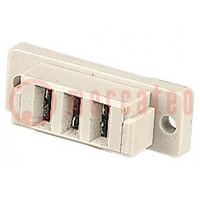 Plug; DIN 41612; type H; female; PIN: 3; THT; on PCBs; straight; 15A
