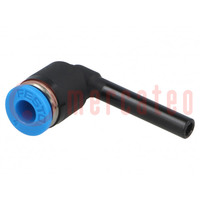 Push-in fitting; angled 90°; -0.95÷6bar; polymer; QS; -10÷80°C