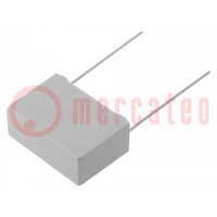 Capacitor: polypropylene; Y2; 100nF; 26.5x10.5x18.5mm; THT; ±20%