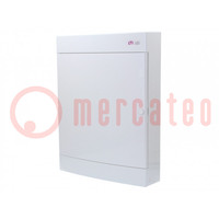 Enclosure: for modular components; IP40; white; No.of mod: 54