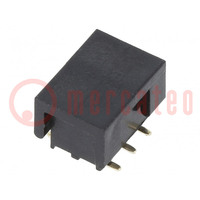 Connector: pin strips; socket; female; PIN: 6; vertical; 2mm; SMT