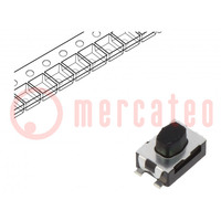 Microswitch TACT; SPST-NO; Pos: 2; 0.05A/32VDC; SMT; 2N; 2.5mm; IP40
