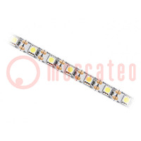 LED strips; warm wit; 5050; 5V; LED/m: 60; 10mm; witte PCB; IP20