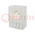 E-type socket; 250VAC; 16A; IP20; for DIN rail mounting